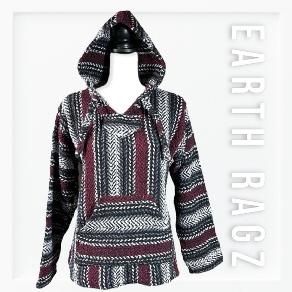 Earth Ragz Iguana Jack Baha Burgundy Pullover Sweatshirt - Picture 1 of 11